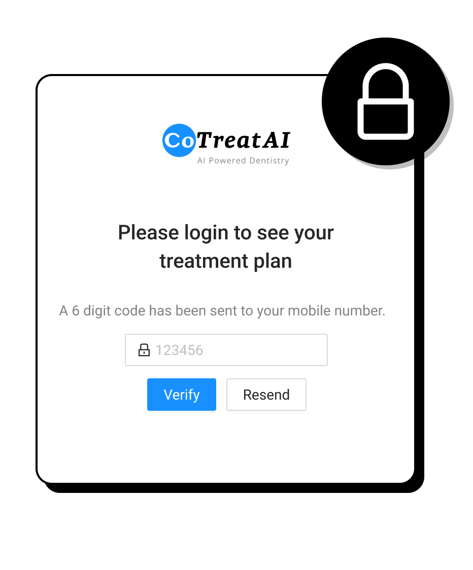 Secure patient login to view CoTreat pack